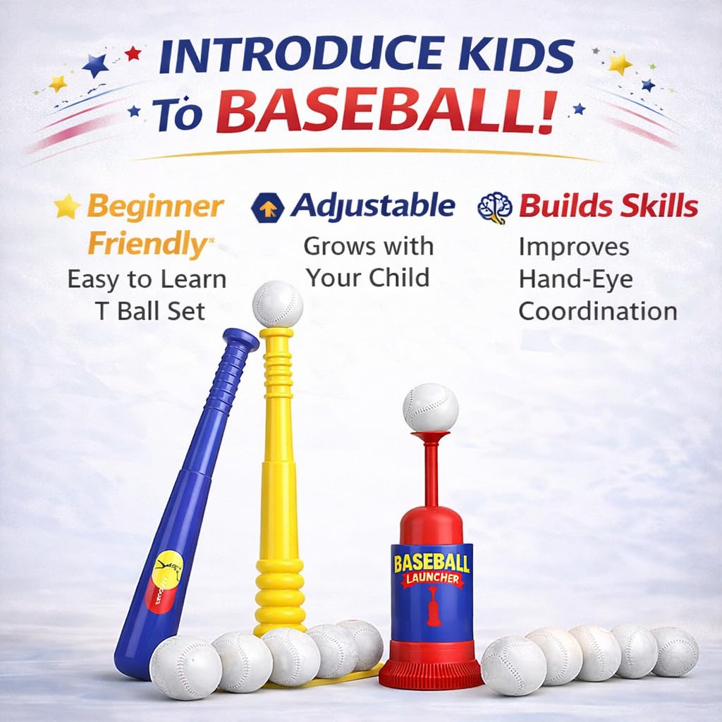 T Ball Stand for Kids and Toddlers 1-3 · Pitching Machine – image 9 of 9