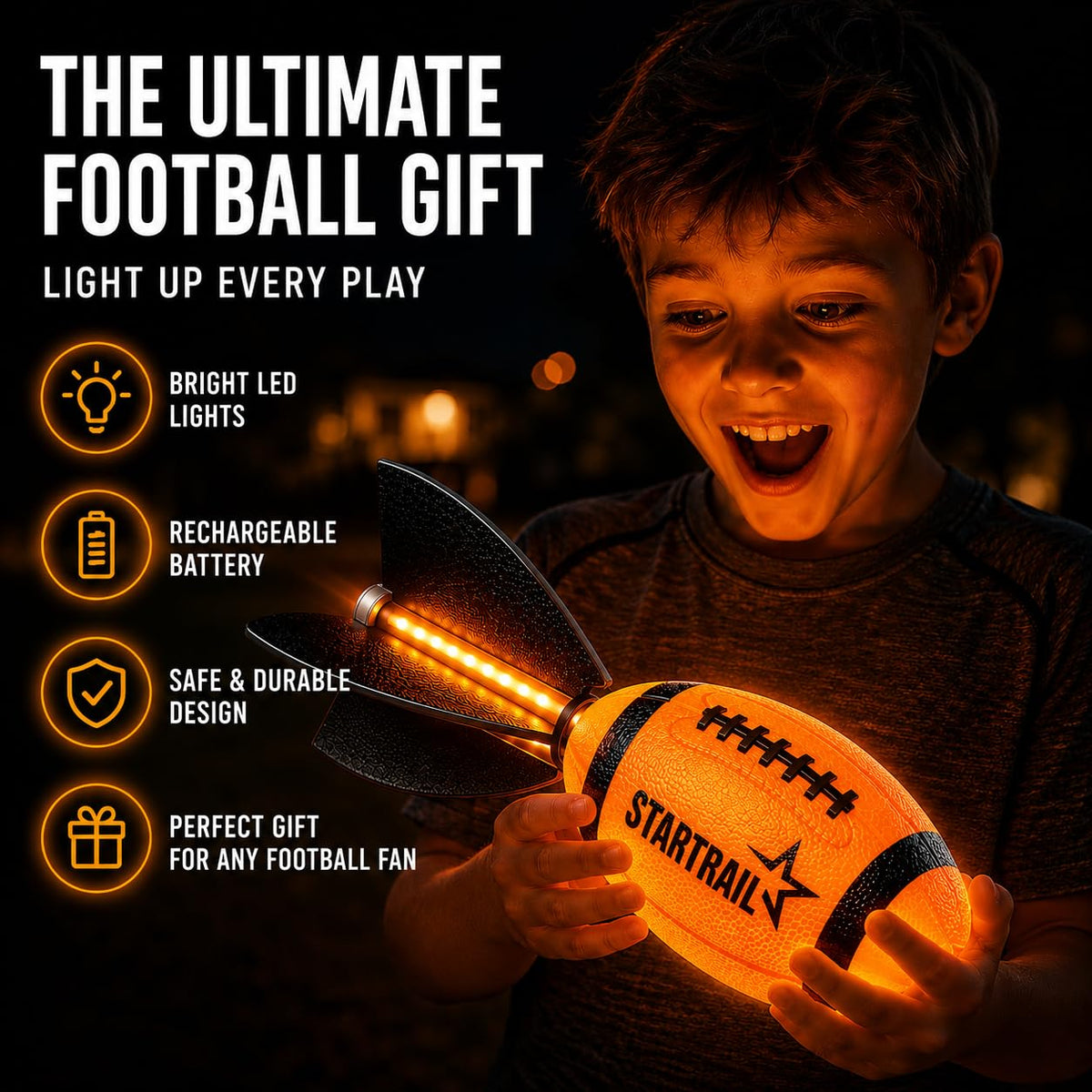Glow in The Dark Football – image 2 of 9
