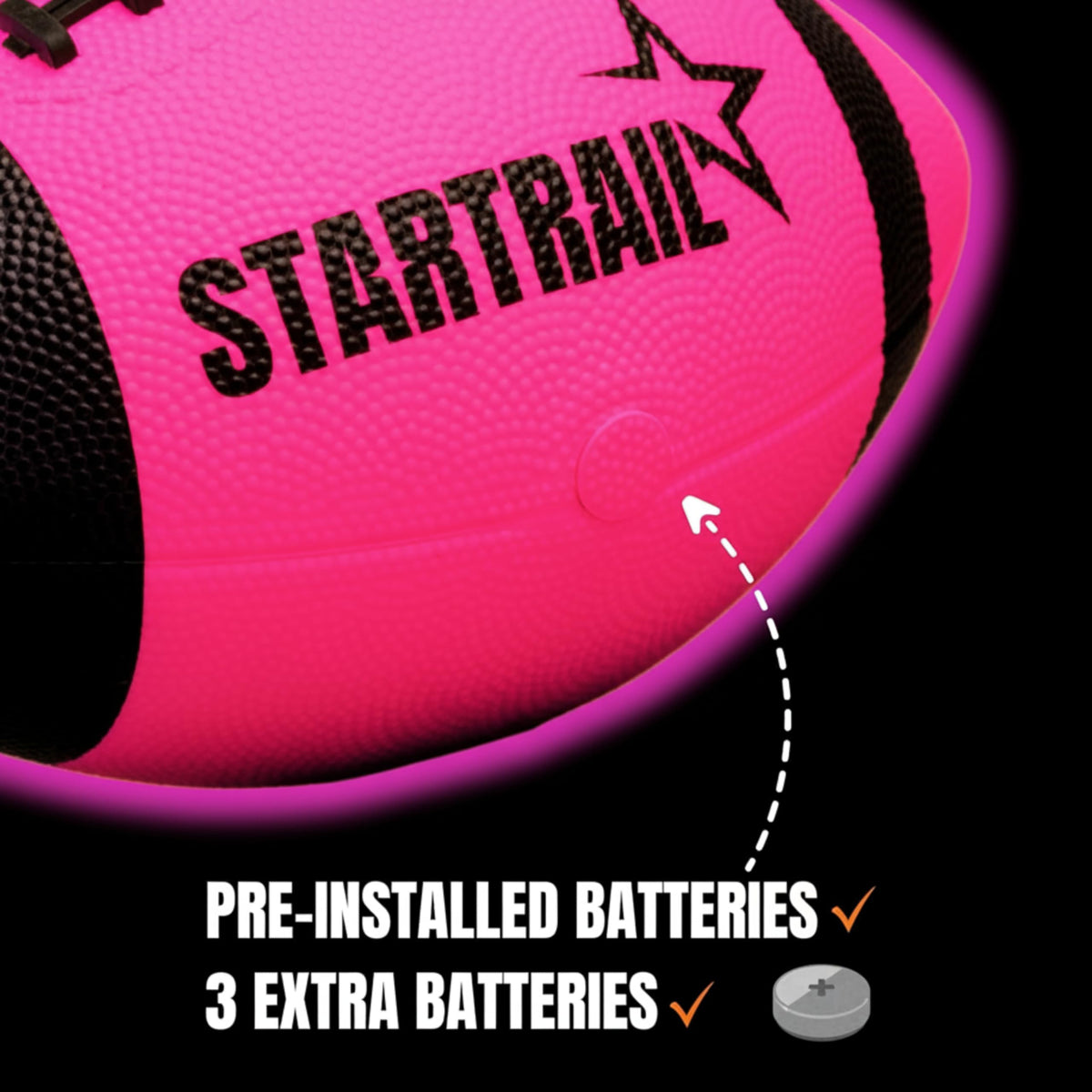 TOMLEON Glow in The Dark Football · Pink – image 4 of 7