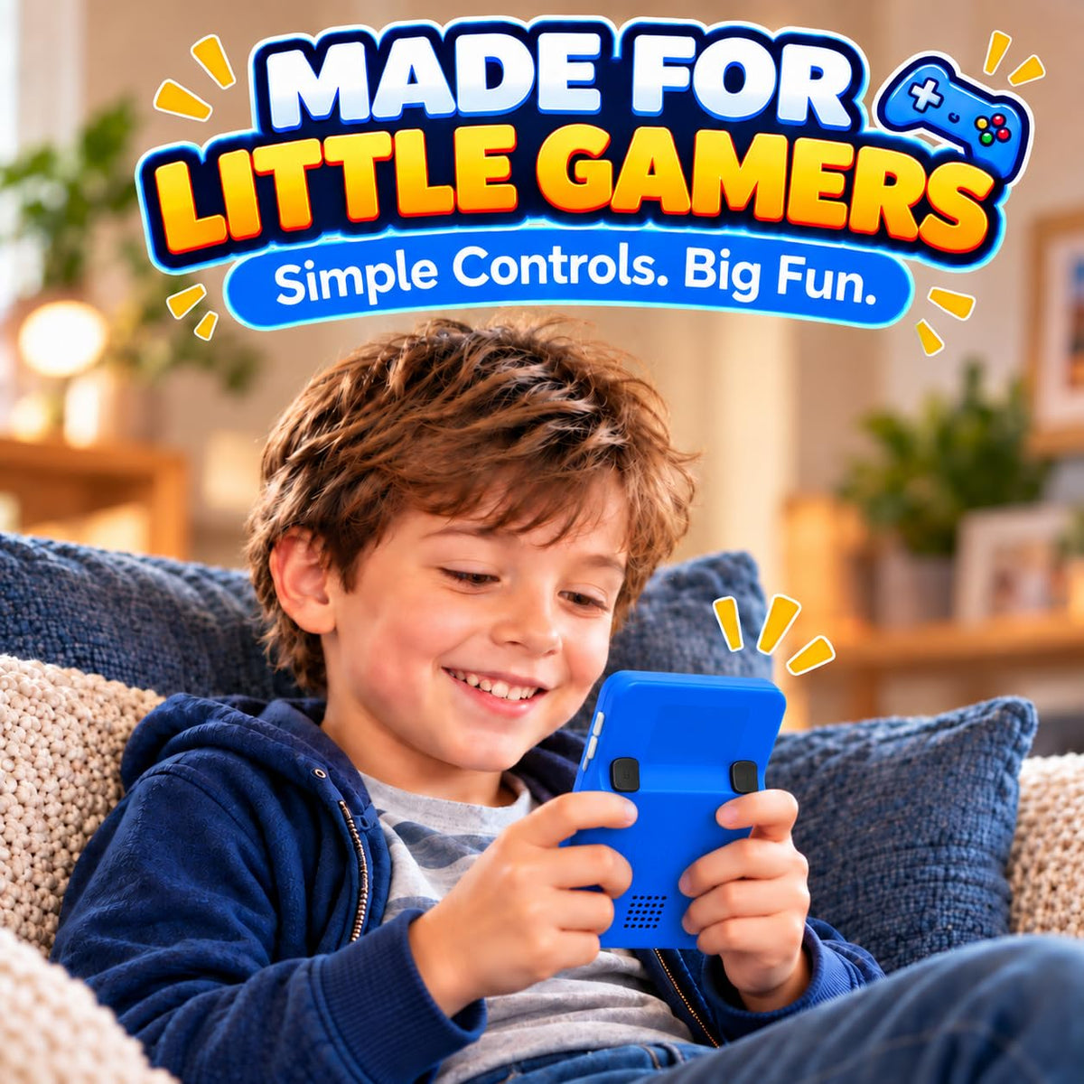 TOMLEON Handheld Game Console for Kids · 300 Games · Blue – image 6 of 8