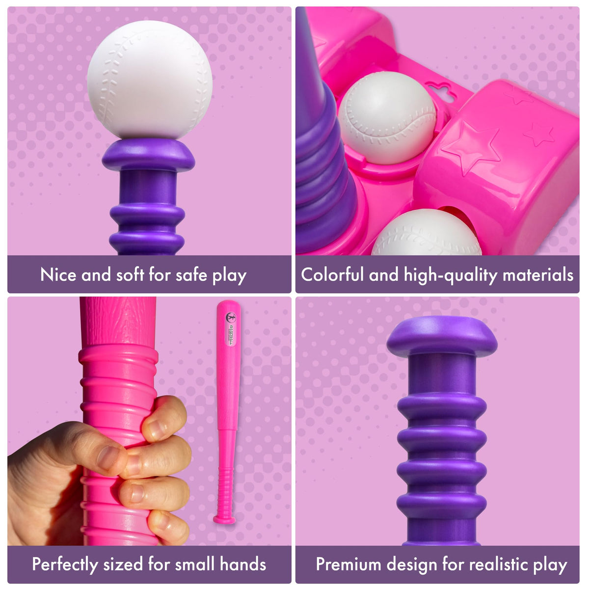 TOMLEON T Ball Stand for Girls 3-5 · Storage Net – image 5 of 9