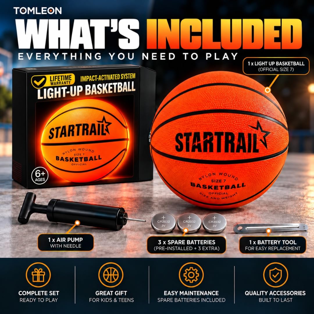 TOMLEON Light Up Basketball – image 5 of 9