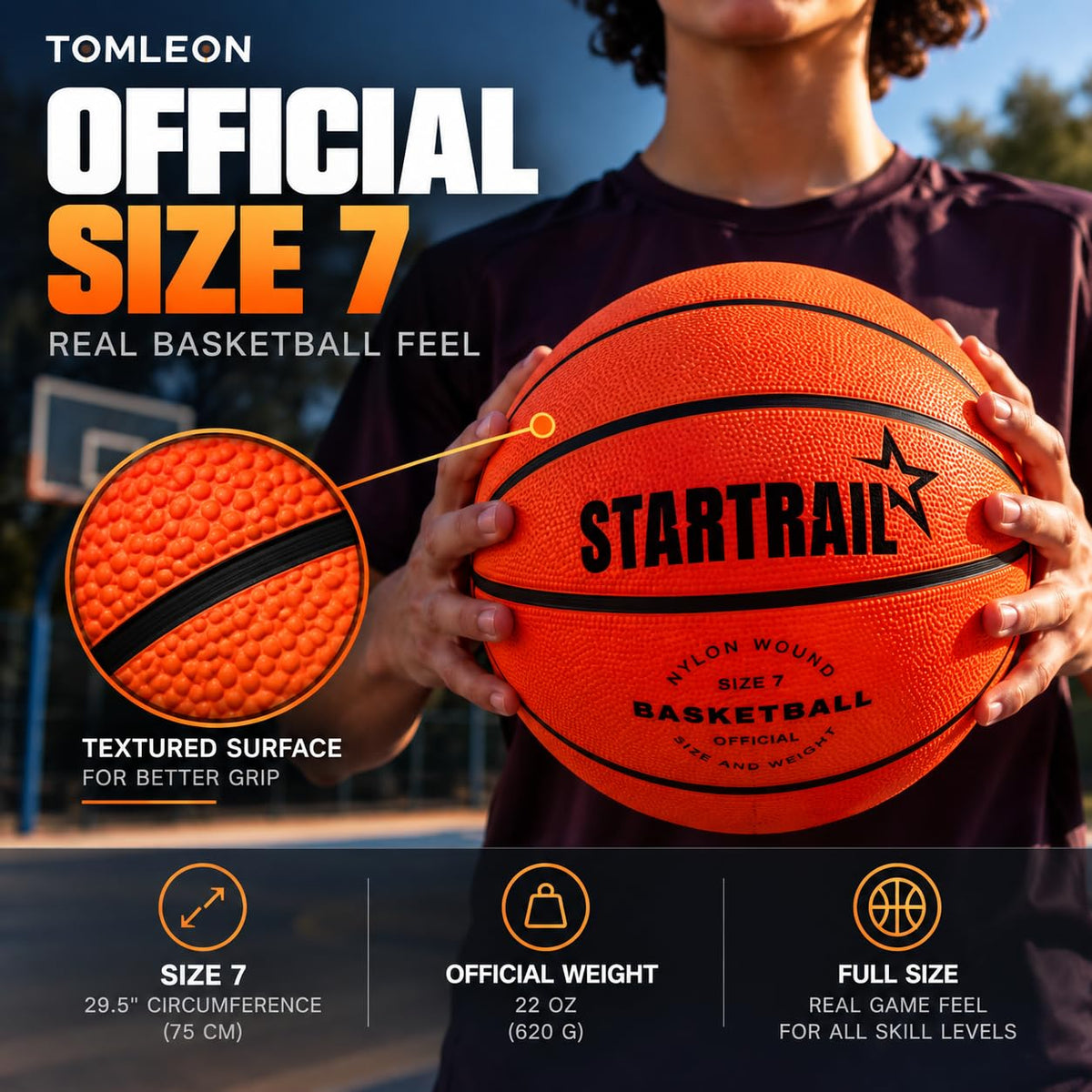 TOMLEON Light Up Basketball – image 4 of 9