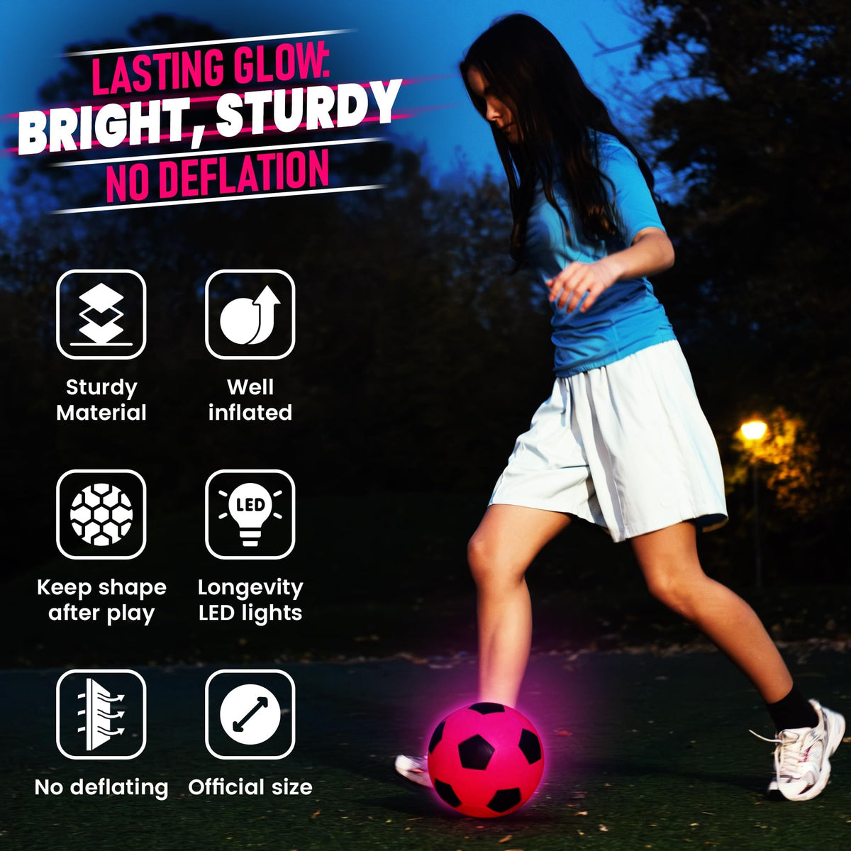 Glow in the Dark Soccer Ball – image 5 of 9
