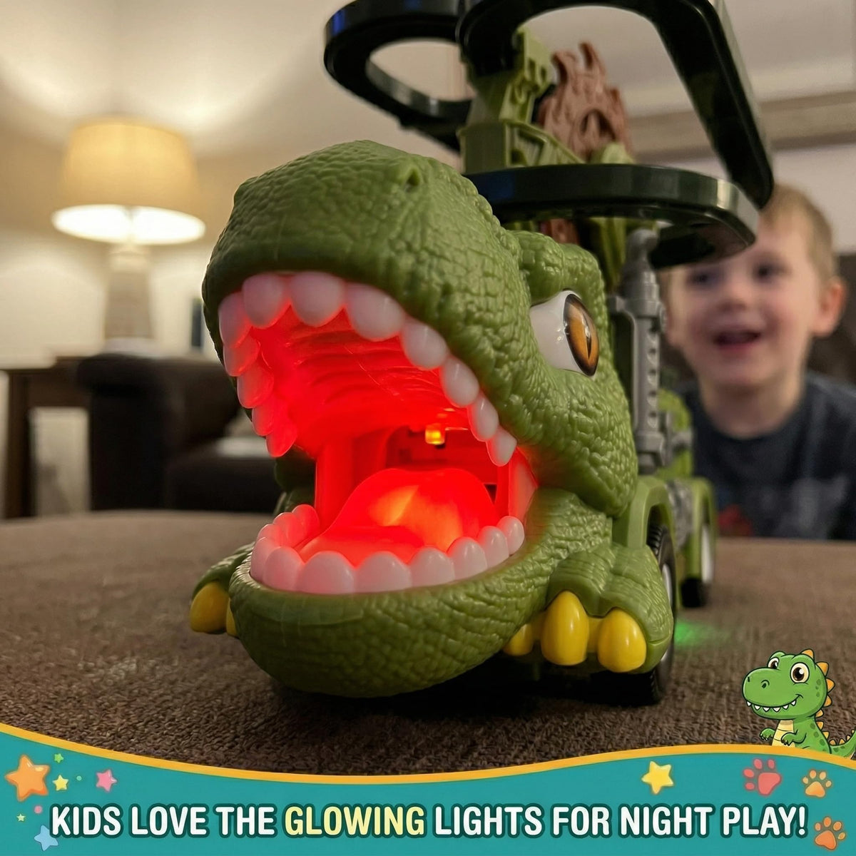 Dinosaur Truck Toy For Kids Ages 3 4 5 6 7 8 – image 8 of 9