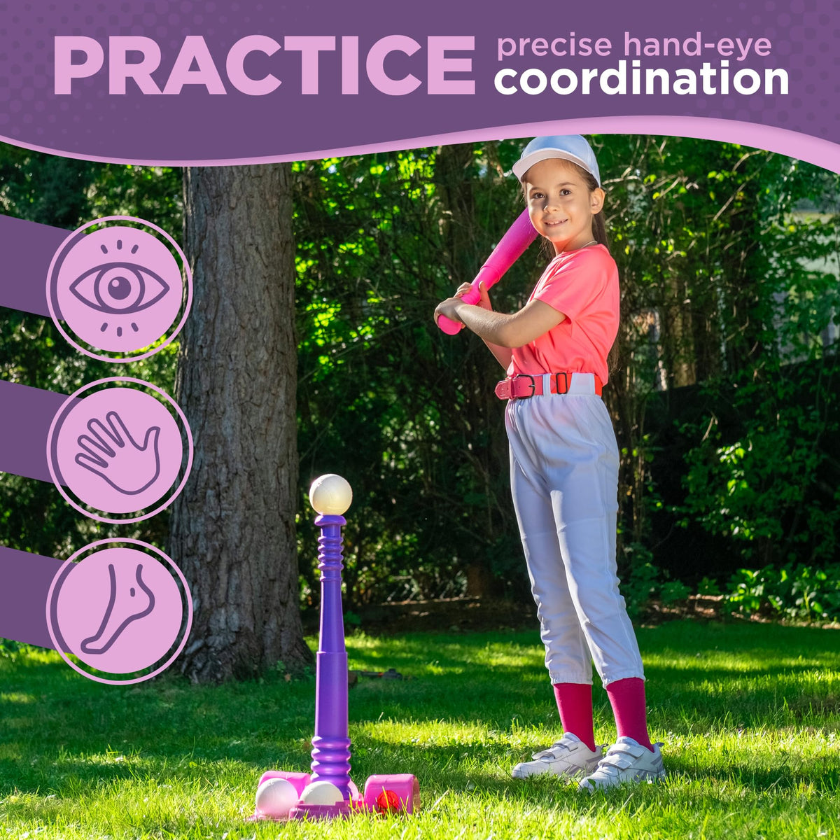 TOMLEON T Ball Stand for Girls 3-5 · Storage Net – image 4 of 9