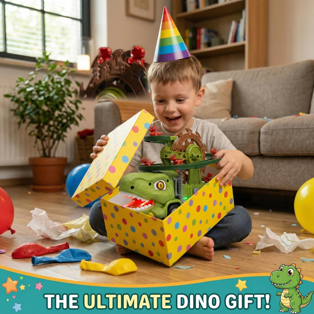 Dinosaur Truck Toy For Kids Ages 3 4 5 6 7 8 – image 4 of 9
