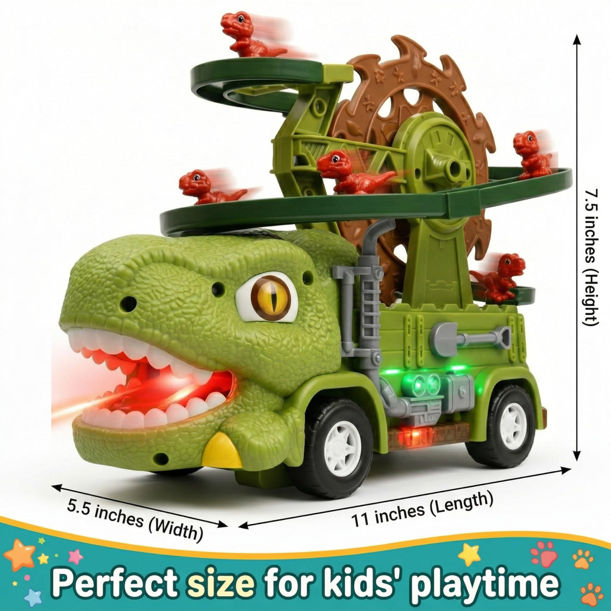 Dinosaur Truck Toy For Kids Ages 3 4 5 6 7 8 – image 3 of 9