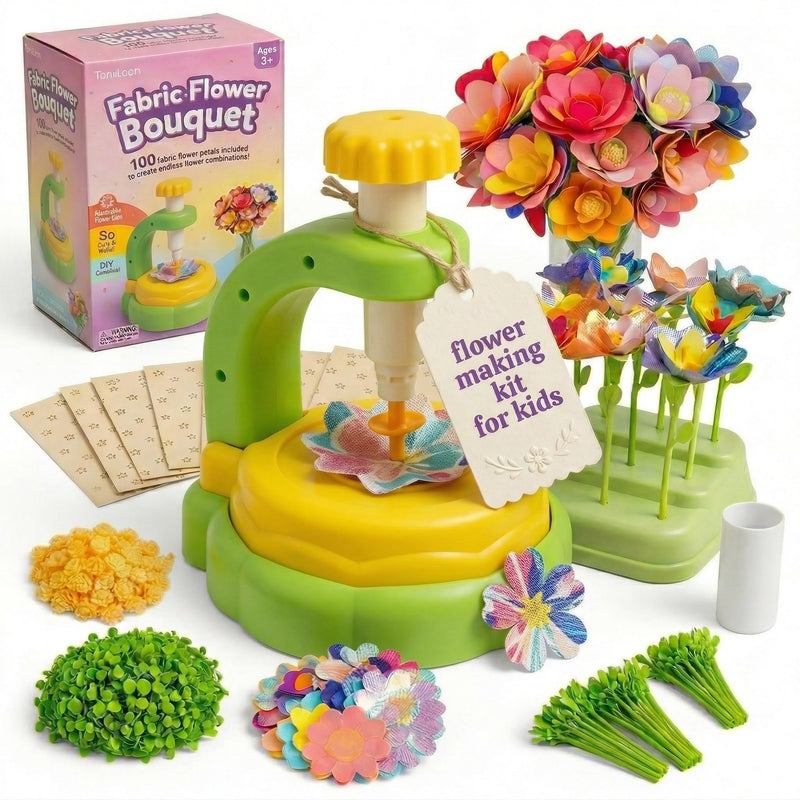 Fabric Flower Bouquets Toys · Green