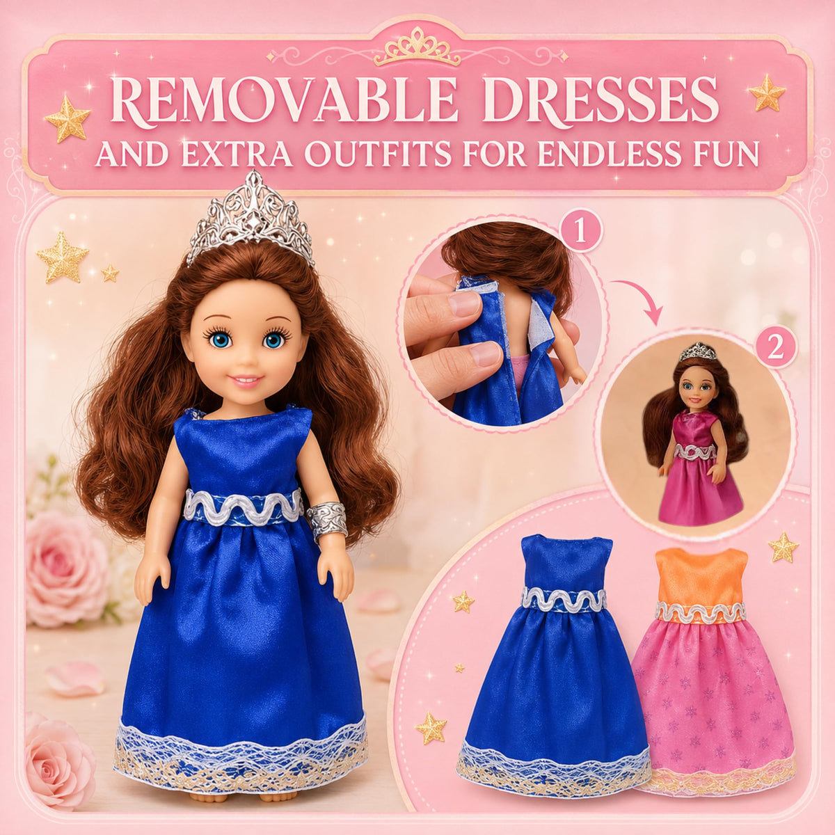 TOMLEON Princess Dolls Playset – image 6 of 9