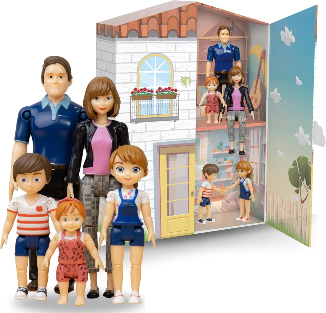 Family Dollhouse People Figures