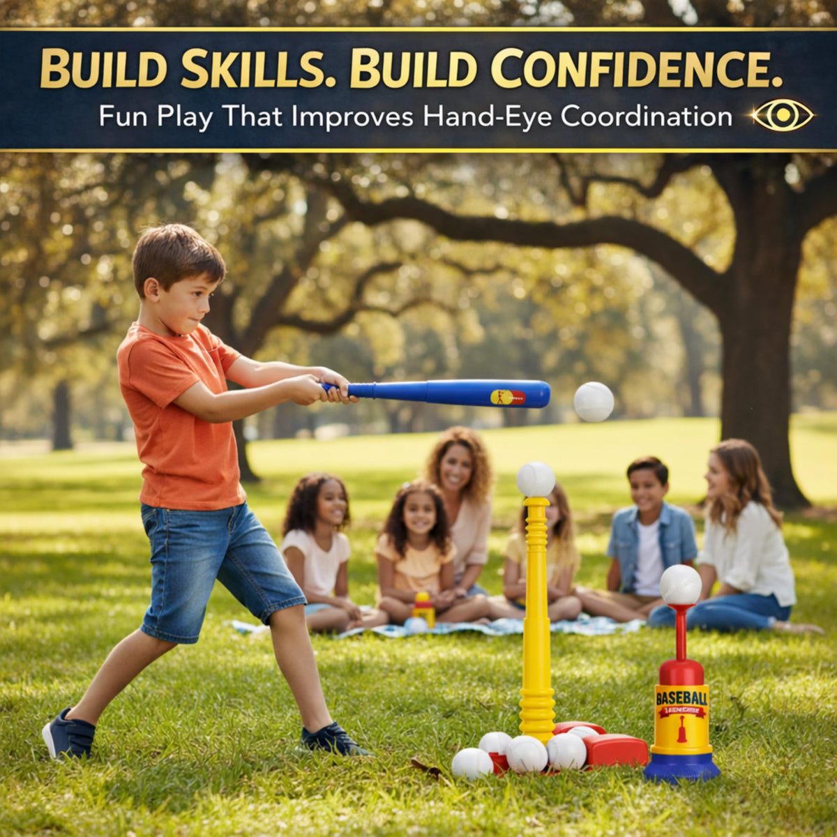 T Ball Stand for Kids and Toddlers 1-3 · Pitching Machine – image 4 of 9