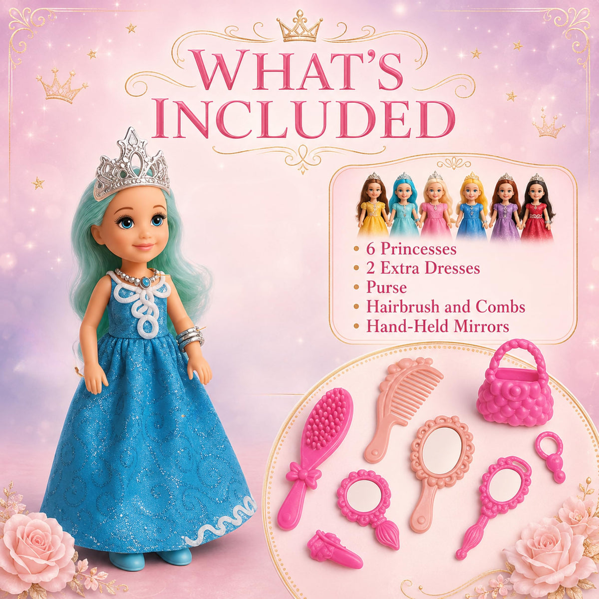 TOMLEON Princess Dolls Playset – image 7 of 9