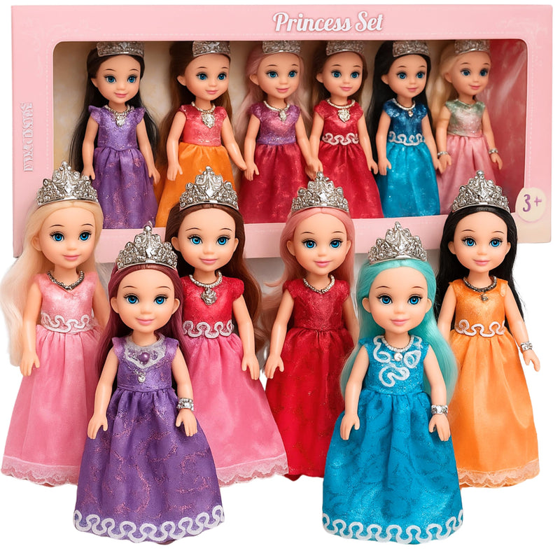 TOMLEON Princess Dolls Playset