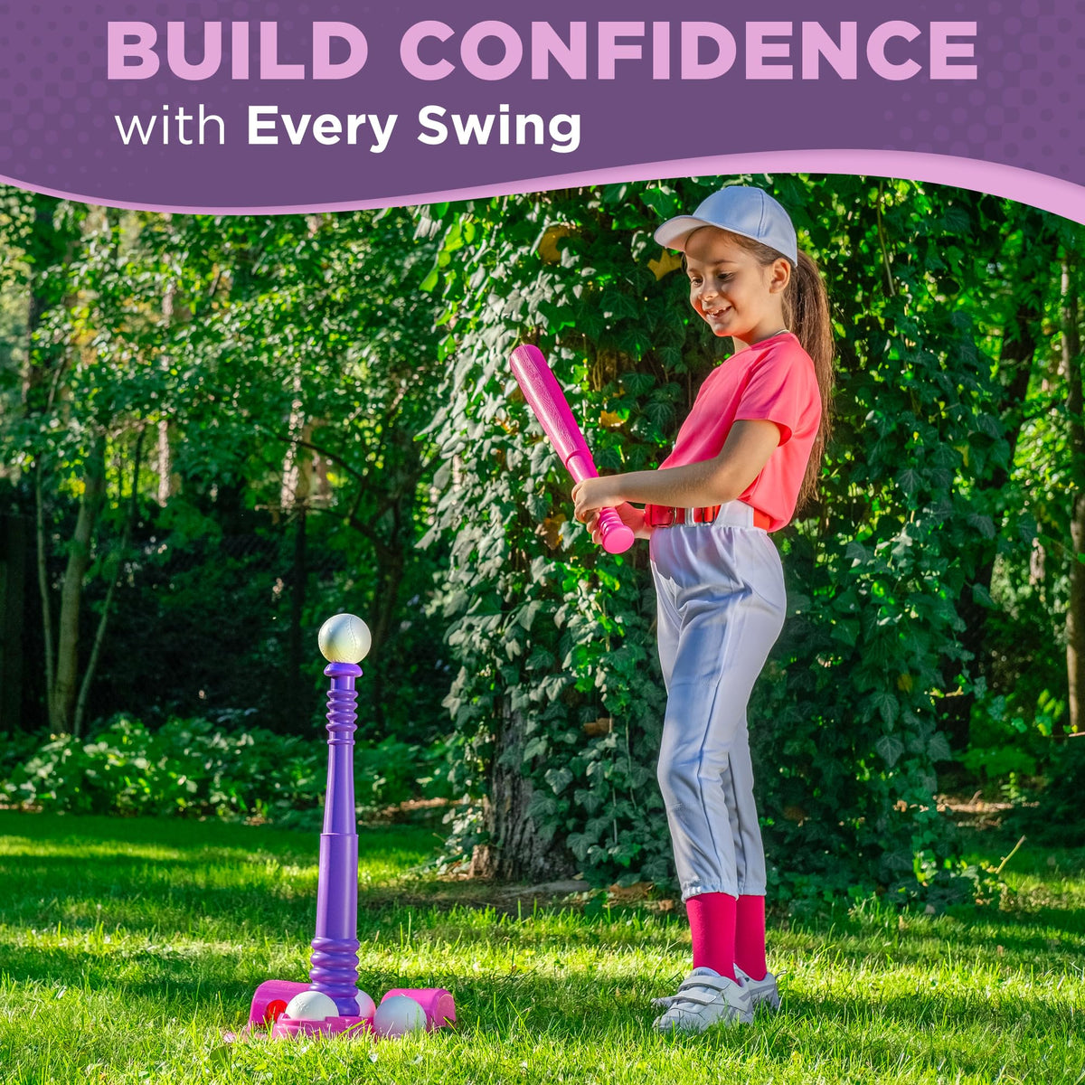 TOMLEON T Ball Stand for Girls 3-5 · Storage Net – image 7 of 9