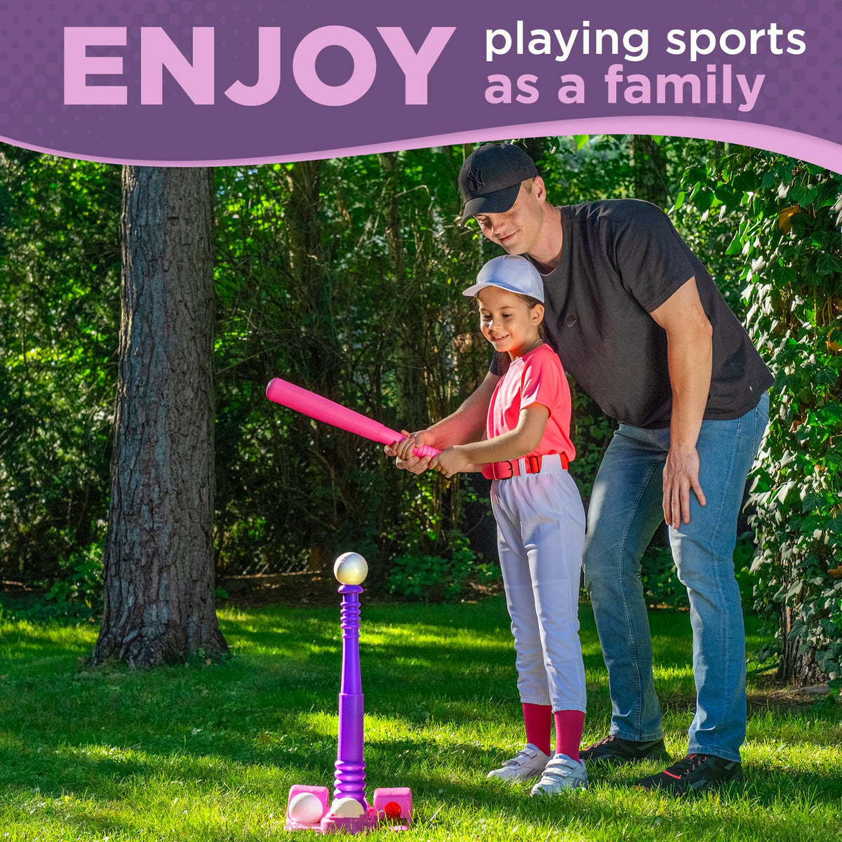 TOMLEON T Ball Stand for Girls 3-5 · Storage Net – image 3 of 9